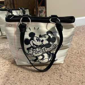 Harvey’s x Disney couture seat belt bag with Mickey and Minnie